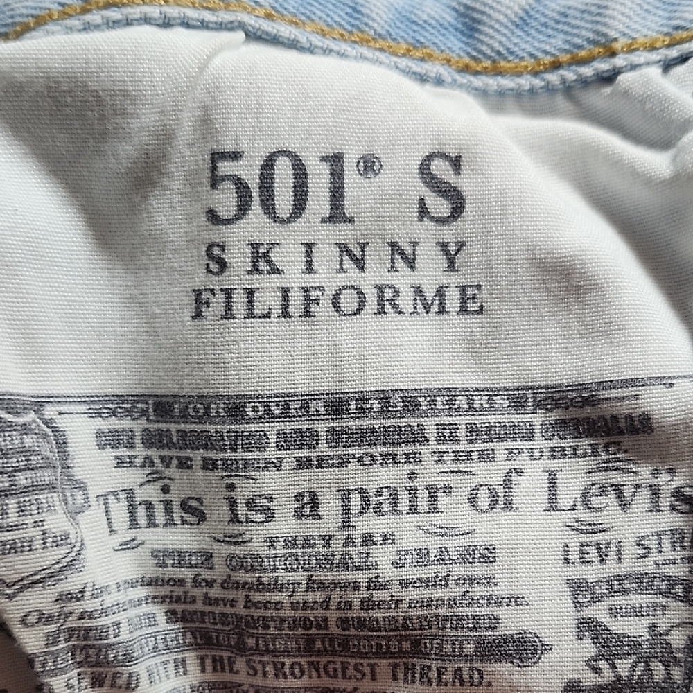 LEVI'S 501 Light wash skinny jeans - Picture 9 of 15